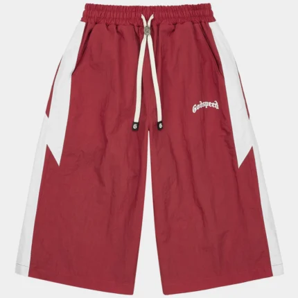 godspeed anvil 3qtr shorts red front view
