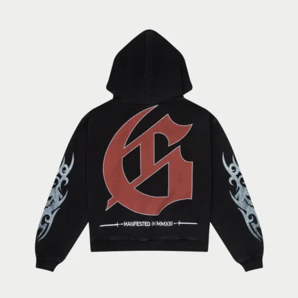 godspeed seasick hoodie black back view