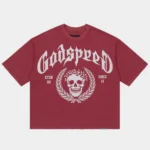 godspeed victor crest red front view