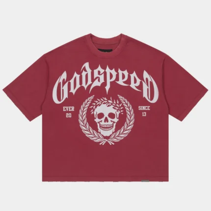 godspeed victor crest red front view