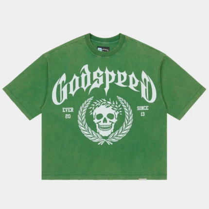 godspeed victor crest green front view