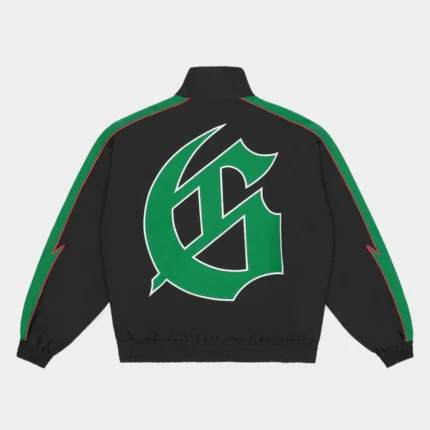 godspeed gt tracksuit black green back view