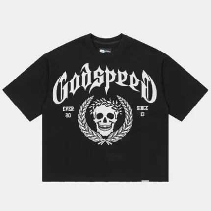 godspeed victor crest black front view