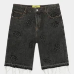 godspeed infinity shorts black wash front view