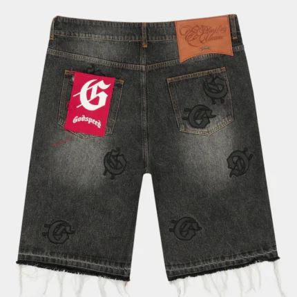 godspeed infinity shorts black wash back view