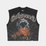 godspeed fences sleeveless t-shirt black front view