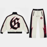 godspeed gt tracksuit white red front view