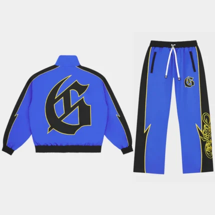 godspeed gt tracksuit blue yellow front view