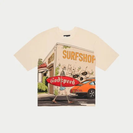 godspeed gs surf shop tee bone front view