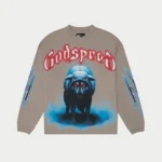 godspeed w.i.s.c ii ls t shirt slate grey front view