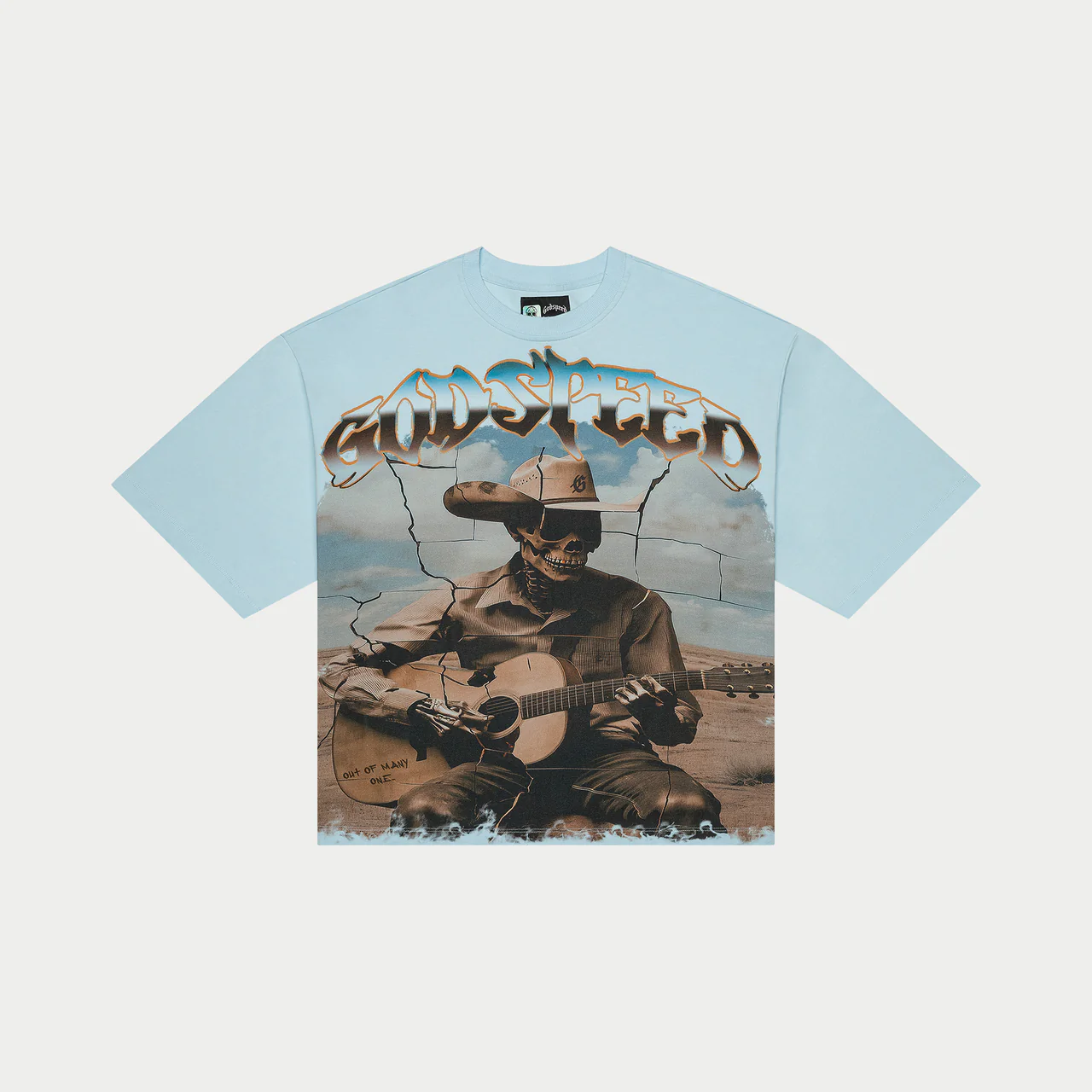 godspeed virtuoso tee baby blue front view godspeed virtuoso tee baby blue front view