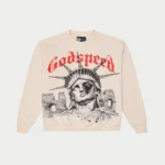 godspeed r.o.m.e sweatshirt bone front view