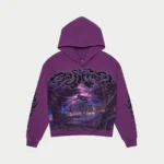 godspeed b.m.x. hoodie purple front view