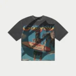 godspeed miami surf club tee grey wash front view