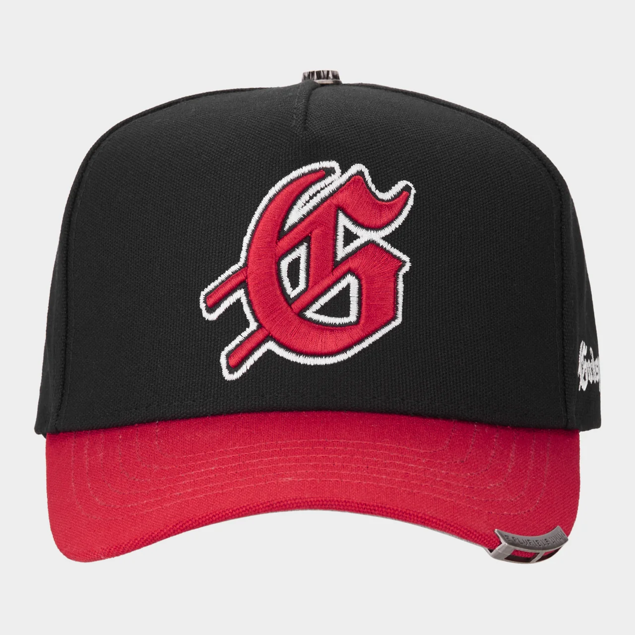godspeed clothing insignia hat black red front view godspeed clothing insignia hat black red front view