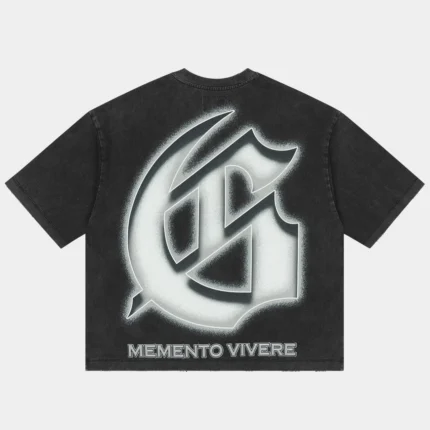 godspeed silencio t shirt black wash back view