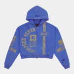 godspeed roadster zip hoodie blue yellow front view